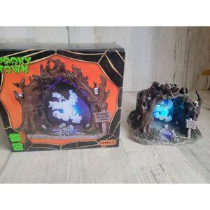 Lemax Beware Haunted Grove spooky town animated village